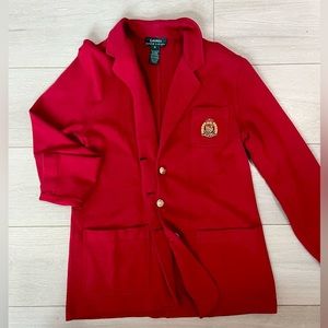 Lauren Ralph Lauren Red Vintage Blazer